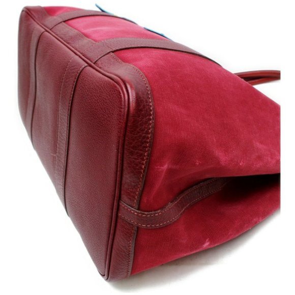 AUTHENTIC Hermes Garden Party PM Bordeaux Canvas - Picture 8 of 11